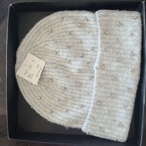 Christian Siriano Grey Winter Hat with Jewels